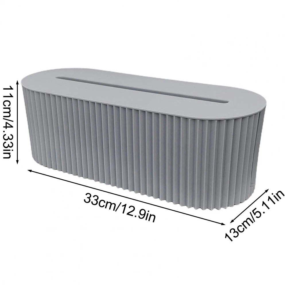 Cable Management Box,Large Socket Organizer for Desk,Hide Messy Wires&Power Strip Cover,Charging Station Storage for Home Office Oasis Select