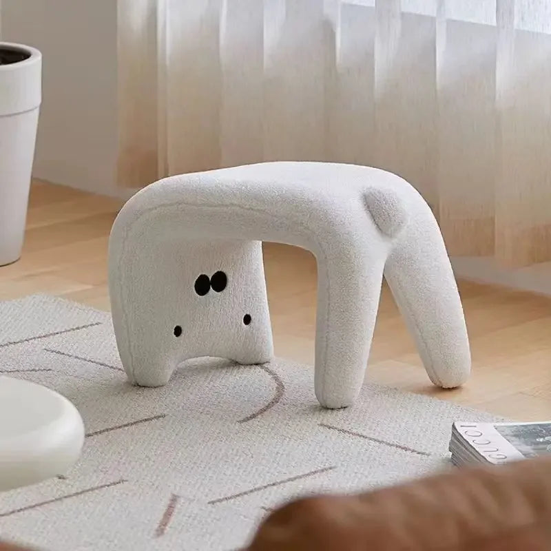 Cat Shoe Change Stool Household Door Shoe Stool Entry Small Stool Sitting Stool Low Stool Sofa Hair Stool Dressing Makeup Stool Oasis Select