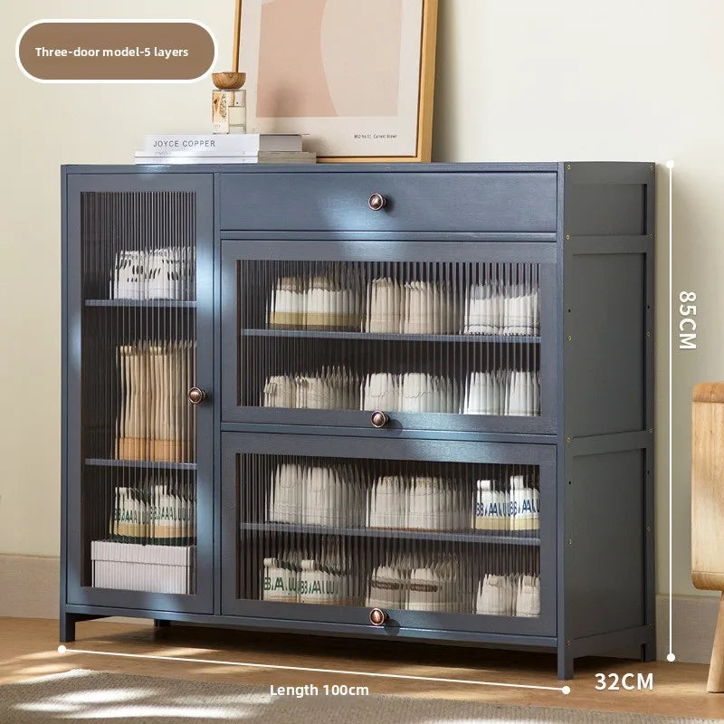 Shoe cabinet with door, simple and modern outside the door of the home, the new 2023 popular entrance Nanzhu shoe rack Oasis Select 100 long