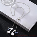 Wireless Earphone Anti-loss Necklace Women's New Design Sense Hanging Neck Wireless Earphone Anti-loss Magic Earphone Chain Oasis Select blue-whale tail