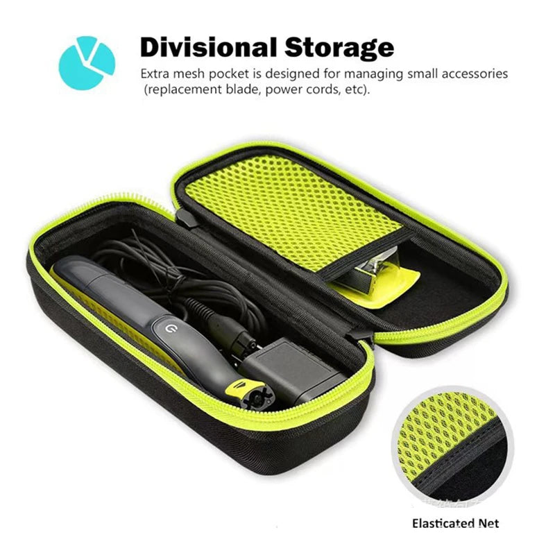 Portable EVA Shockproof Storage Case for Philips One Blade - Ultimate Shaver Storage Solution Storage Bag（Case Only) Oasis Select