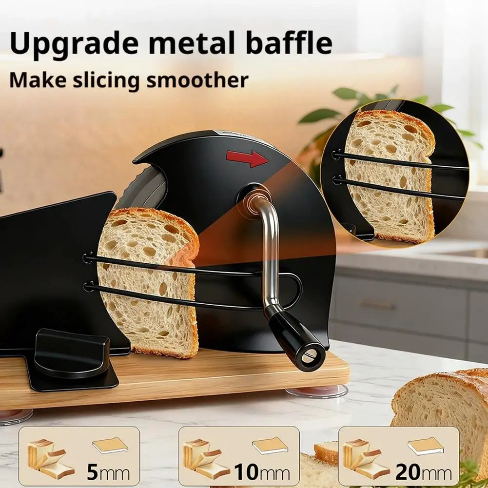 Adjustable Manual Bread Slicer Set – Cutter, Dough Tool & Clamp Bread Slicer Set Oasis Select