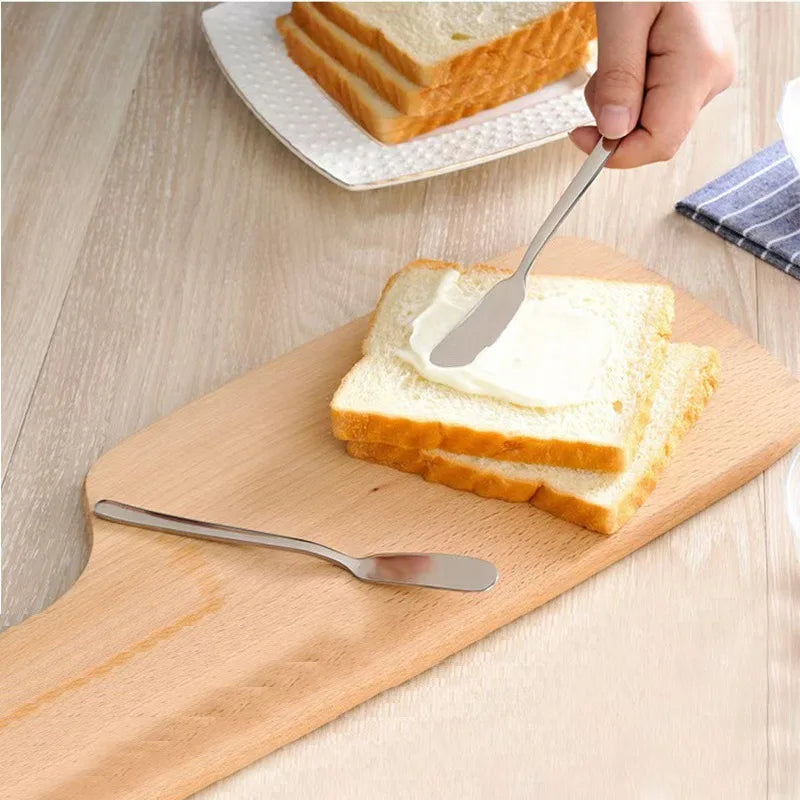 1-10PCS Stainless Steel Butter Knife Cheese and Jam Spreader for Dessert Tables and Charcuterie Boards A Kitchen Serving Utensil Oasis Select