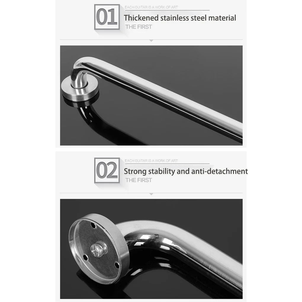 Towel Grab Bar Stainless Steel Bath Holder Anti-skidding Wall Bar Handle Good Grip for Thicken Vanity Home Room 50 cm Oasis Select