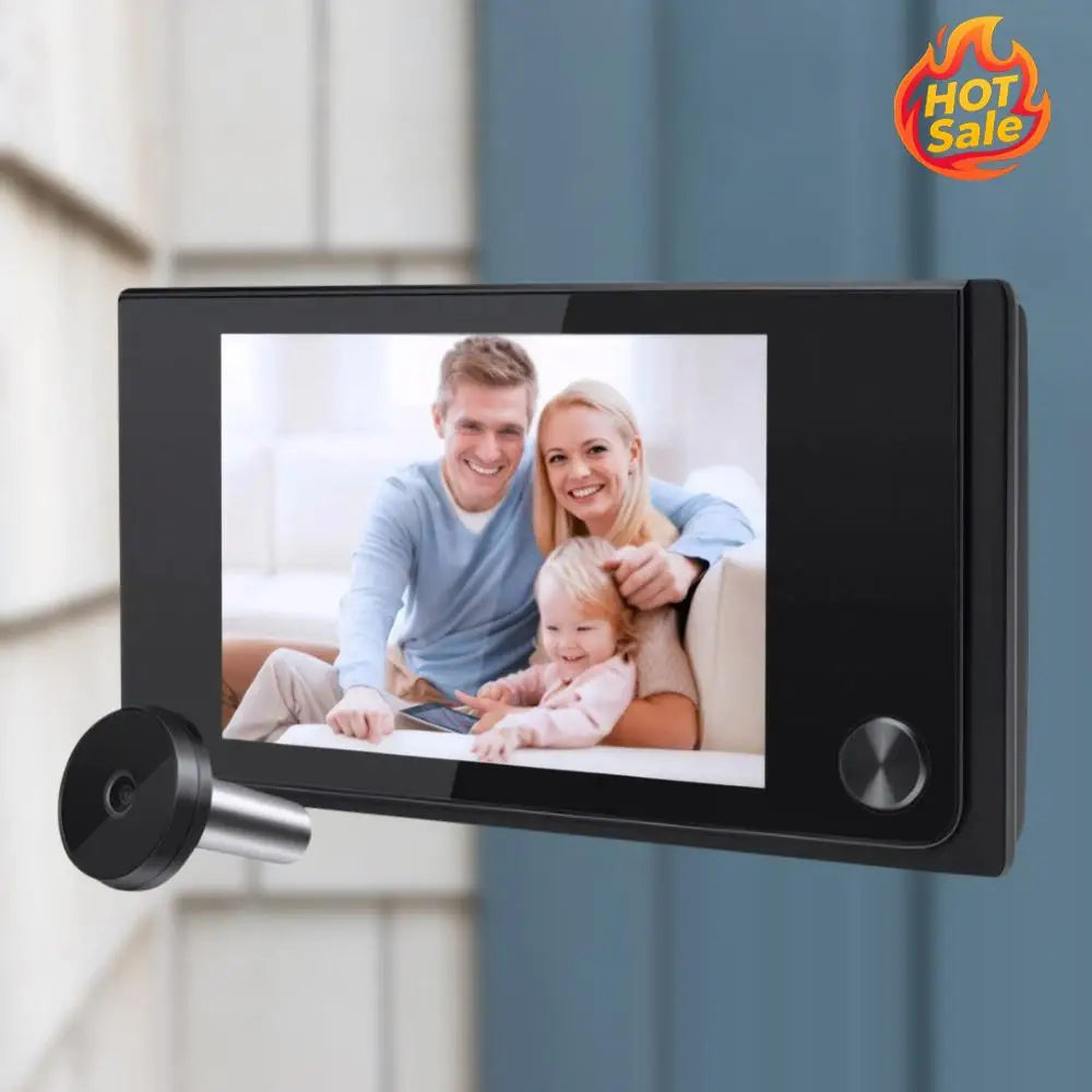 3.5 Inch Peephole Door Video Camera 120° Wide View Angle 1MP Wireless Video Doorbell Peephole Viewer Outdoor Monitor Smart Home Oasis Select