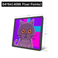 Programmable Pixel Art Display Bluetooth APP Control Creative Pixel Screen 32x32 Advertising Light 5V USB RGB LED Matrix Panel Oasis Select USB 64 x 64 Pixels
