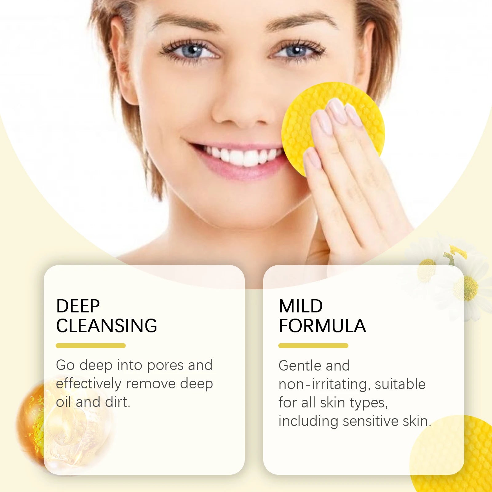 Turmeric Kojic Acid Cleansing Pads Exfoliating Remove Dead Skin Acne Fade Melanin Oil Control Nourish Glow Facial Wash Sponges Oasis Select