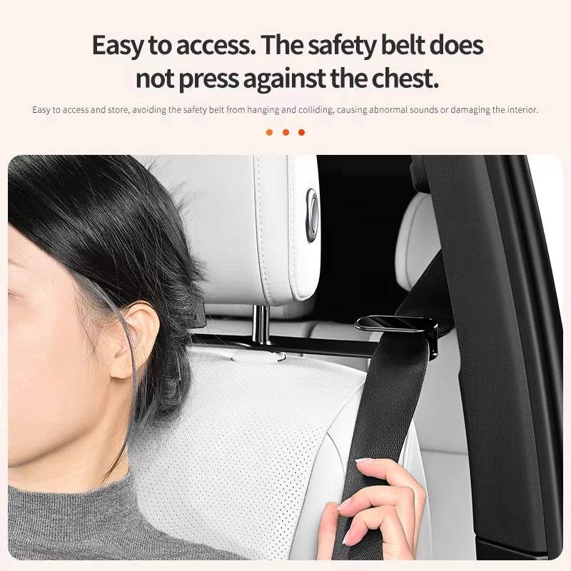 Car Seat Belt Holder & Extension Fixator – Anti-Pinch Clip