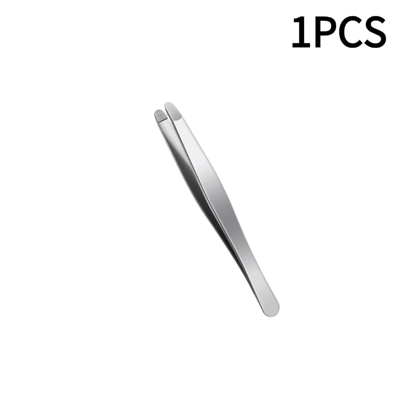 Precision Stainless Steel Tweezers – Eyebrow & Facial Hair Removal