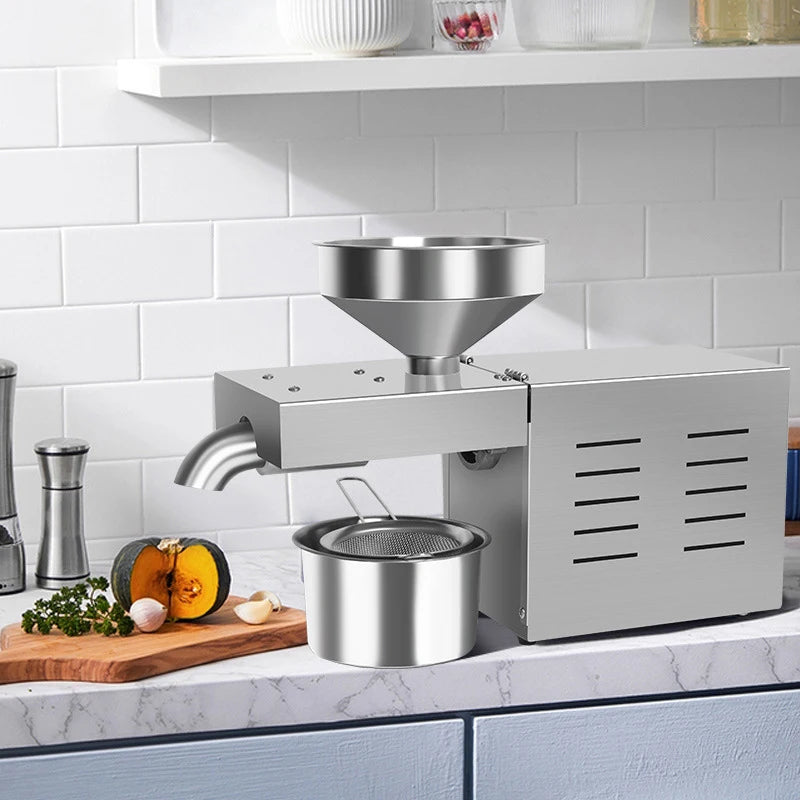 R3 Stainless Steel Oil Press Machine 500–1500W | Peanut & Sesame