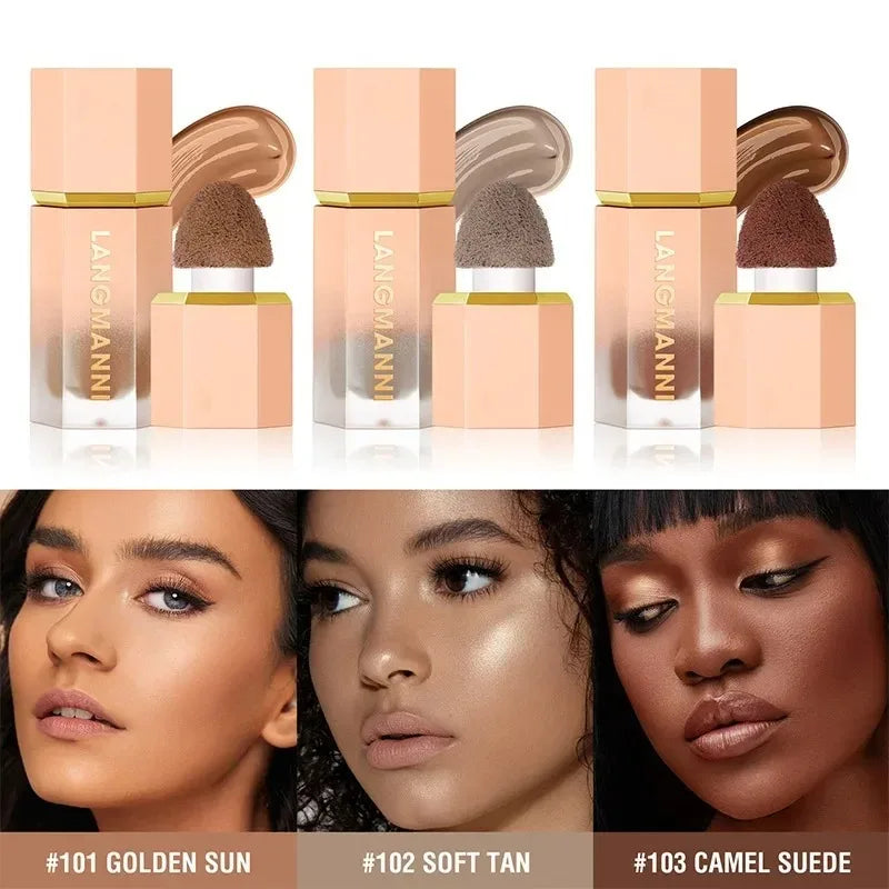 Liquid Contour Stick & Matte Highlighter – Natural Face Makeup