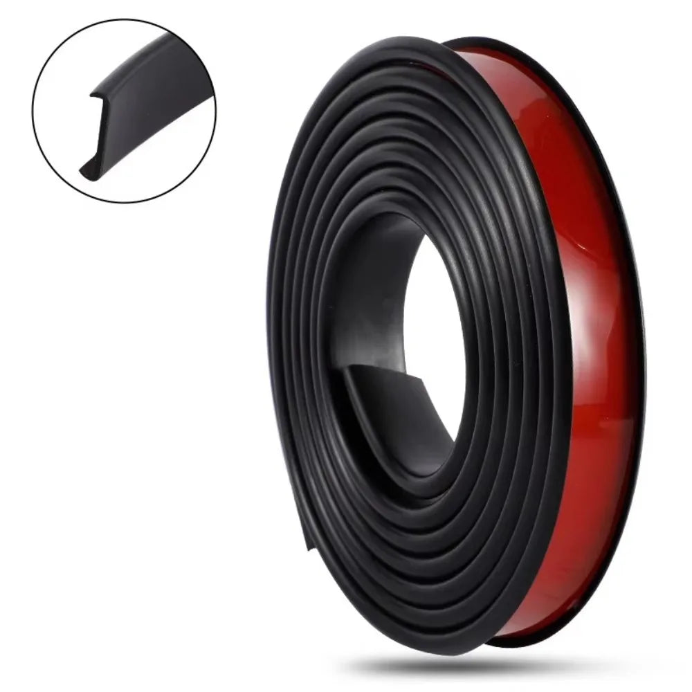 New U-shaped Edge Banding Tape Self-Adhesive TPE Rubber Edge Protector 2M Edge Safety Guards Oasis Select Black 16mm