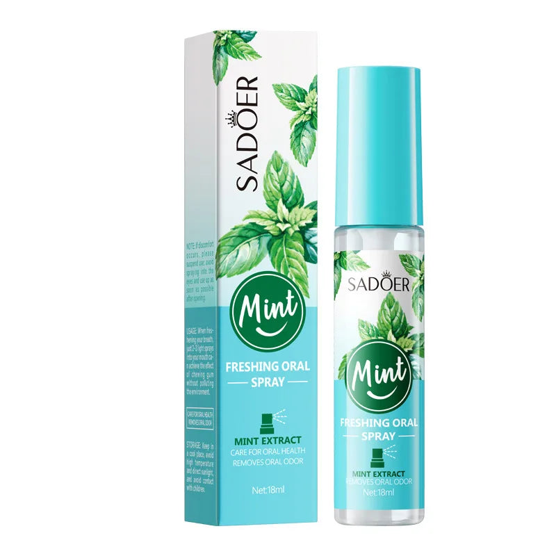 Mint & Peach Fresh Breath Mouth Spray – Oral Freshener Breath Freshener Spray Oasis Select Mint 1Pc