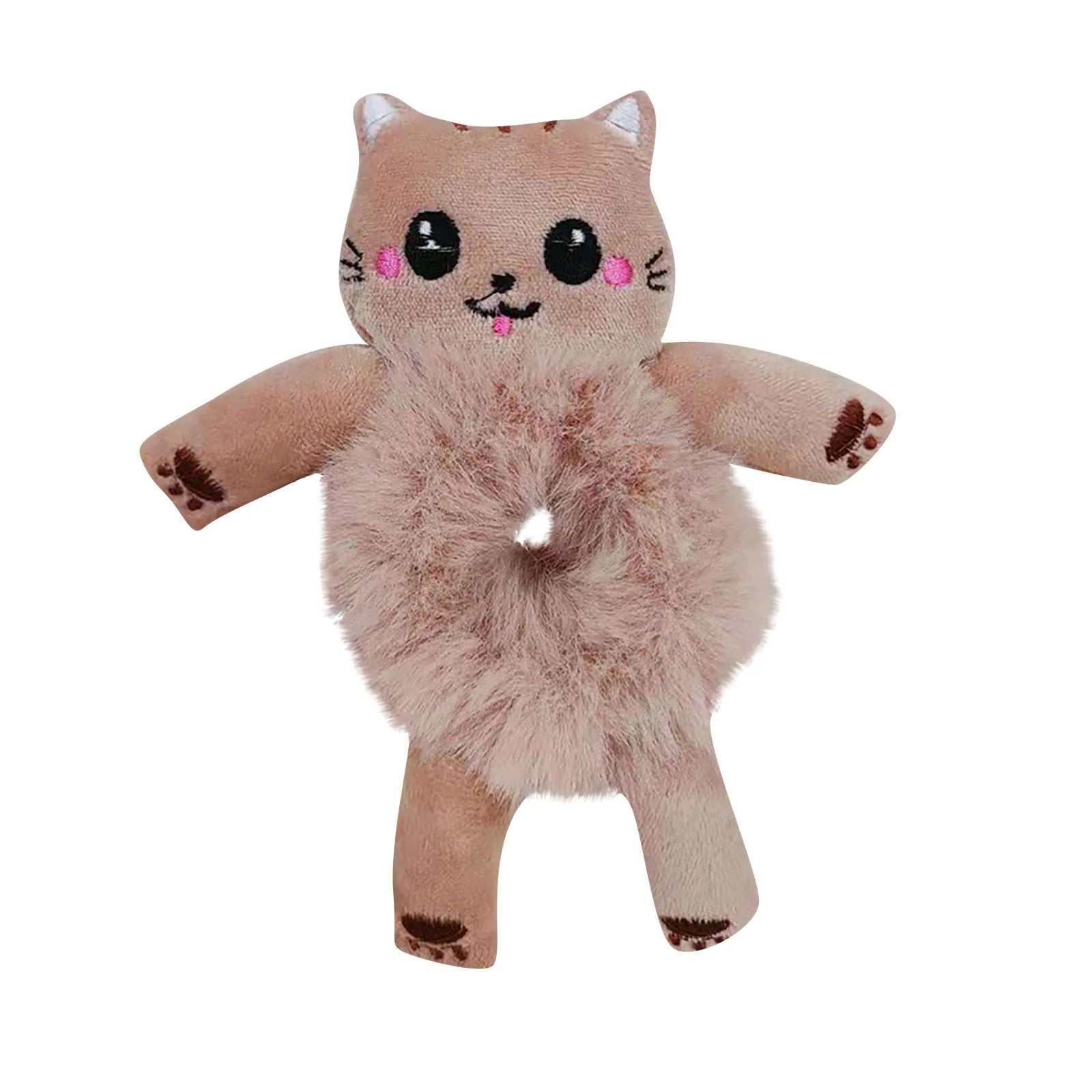 Cute 3D Cartoon Plush Hair Tie for Girls & Women | Ponytail Plush Hair Tie Oasis Select Hot Pink