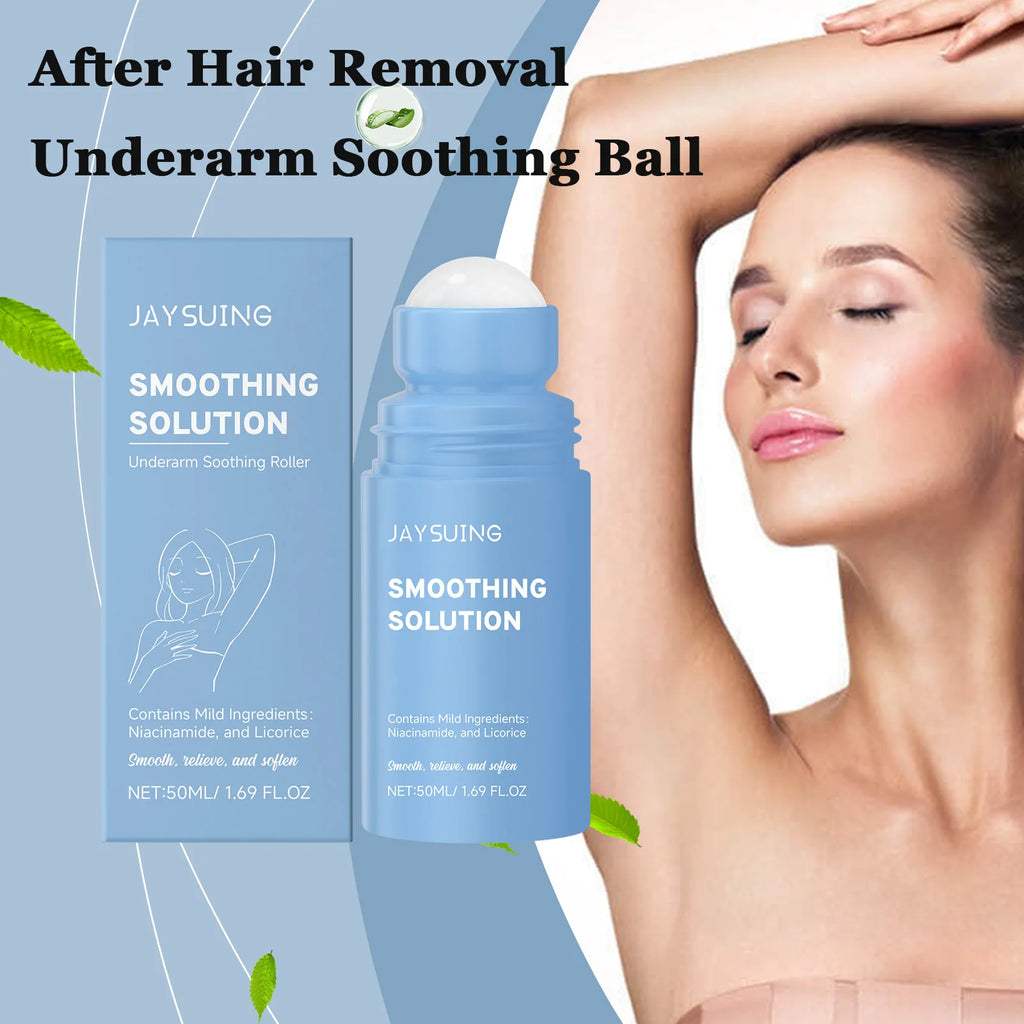 Underarm After Shave Soothing Roller Moisturizing Relieve Armpit Skin Pain Discomfort Reduce Redness Improve Dullness Quick-Dry Oasis Select 3 x 50ml Boxed