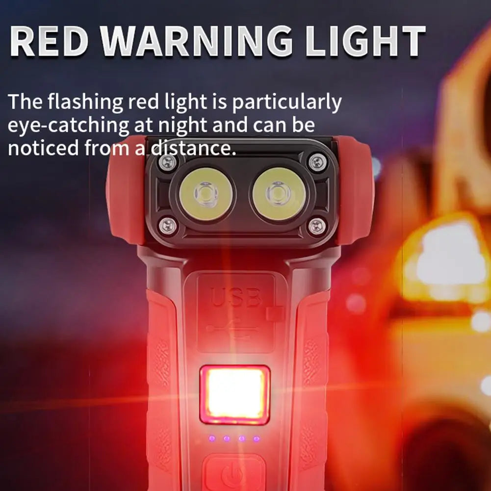 Mini Rotating COB LED Flashlight – 500 Lumen Rechargeable