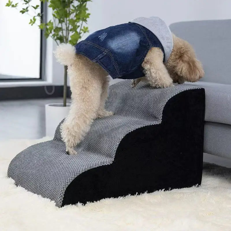 Puppy Stairs Soft Ladder Dogs Pets Sofa Bed Ramp Ramp for Dogs Protecting Pet Joint Safety Stairs Elderly Dog Steps Pet Supplies Oasis Select