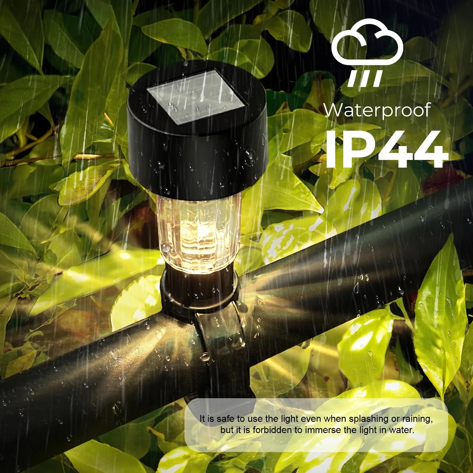 Solar LED Pool Rail Lights | IP44 Waterproof | 1–6 Pcs