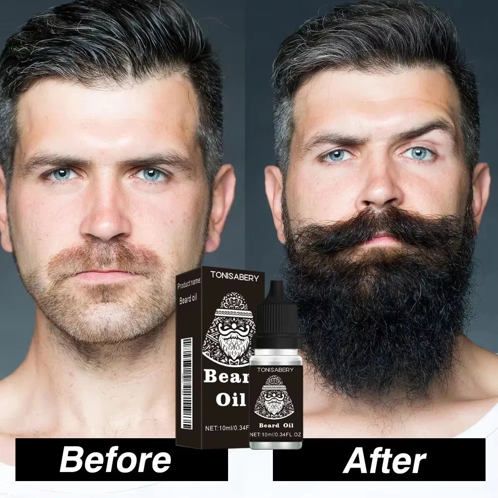 High Quality Fast Beard Growth Serum For Men Promote Beard Regrowth Thicker Longer Fuller Anti Hair Loss Essential Oil Hair Care Oasis Select
