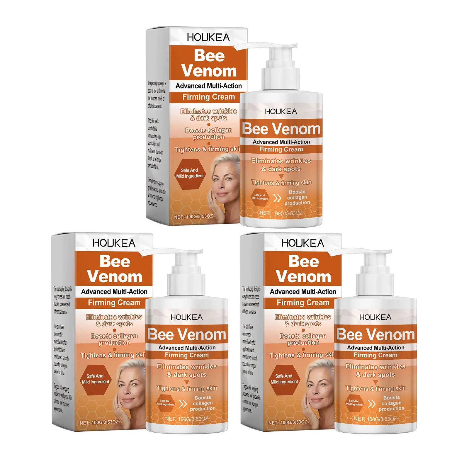 HOUKEA Bee Venom Firming Body Cream – Skin Tightening 100g Firming Body Cream Oasis Select 300g boxed