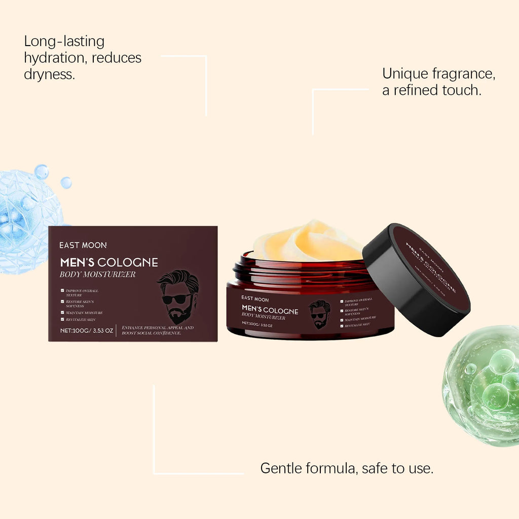 Men's Collagen Body Moisturizer – Woody Scent, Non-Greasy Lotion Men's Body Moisturizer Oasis Select