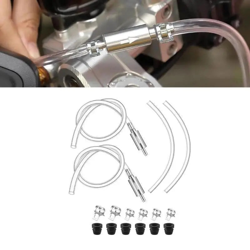 Brake & Clutch Bleeder Hose One-Way Valve Kit | Car Tool Brake Bleeding Tool Oasis Select