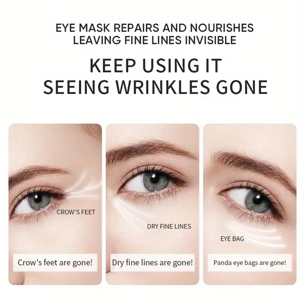 Snail Collagen Eye Mask – Glycerin & Panthenol, 60 Pcs Eye Treatment Mask Oasis Select