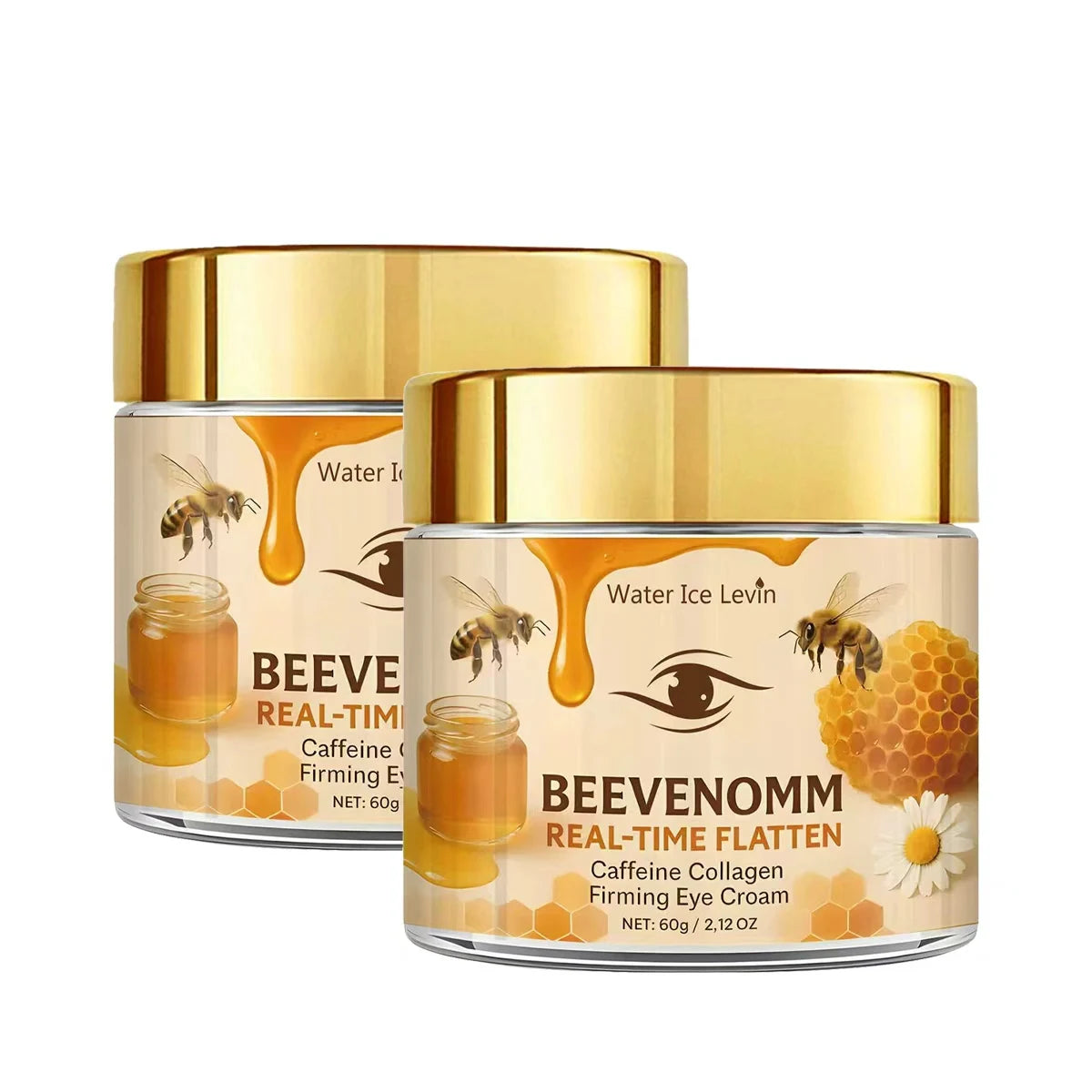 Bee Venom & Caffeine Firming Eye Cream – Dark Circles & Wrinkles Firming Eye Cream Oasis Select Gold 60g