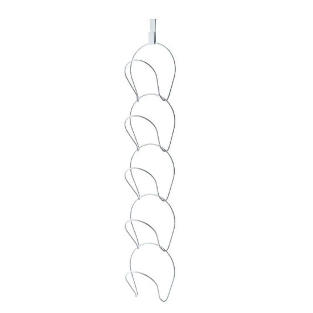 Over Door Hat Rack – 5 Hook Organizer for Hats & Bags Over Door Hat Rack Oasis Select White One Size