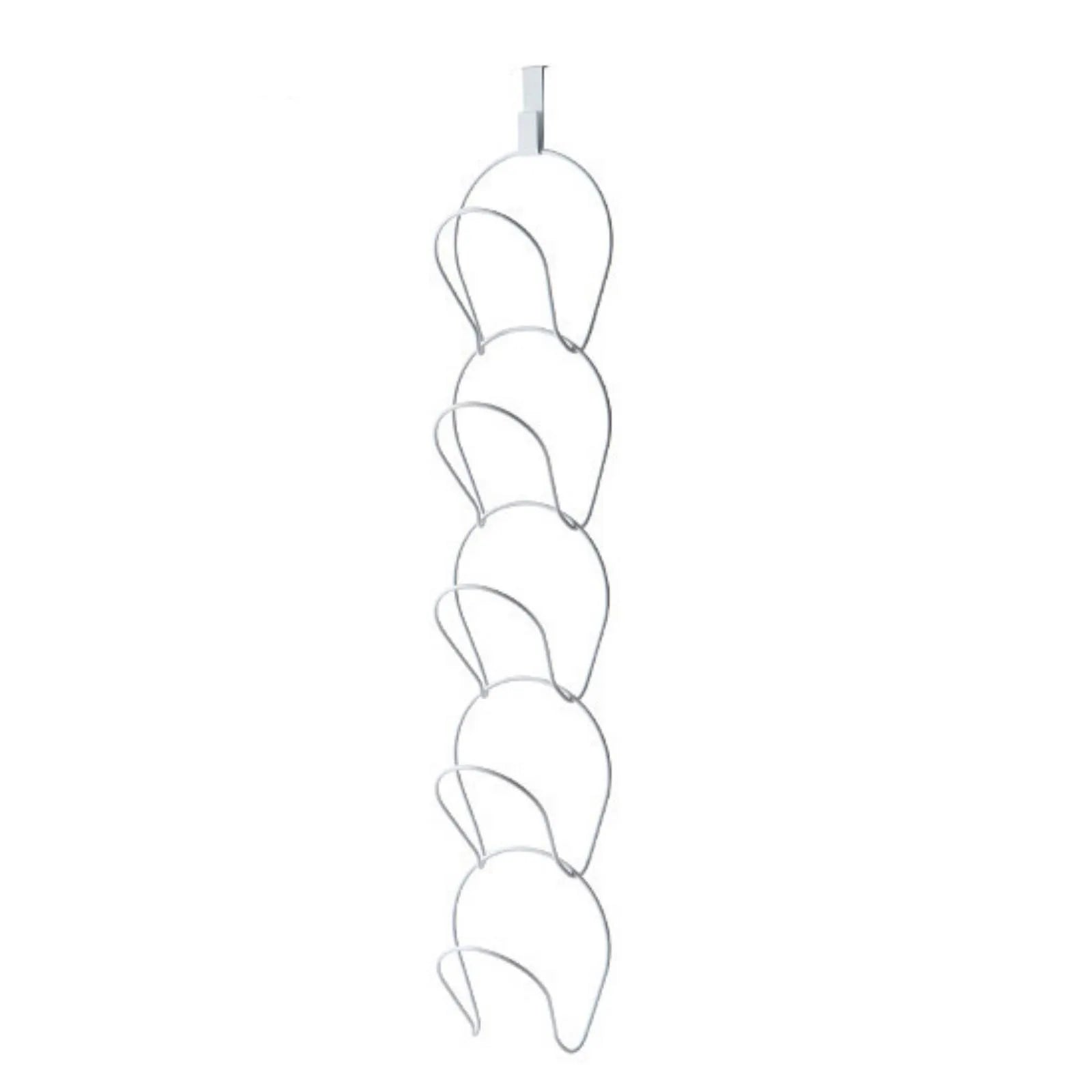 Over Door Hat Rack – 5 Hook Organizer for Hats & Bags Over Door Hat Rack Oasis Select White One Size