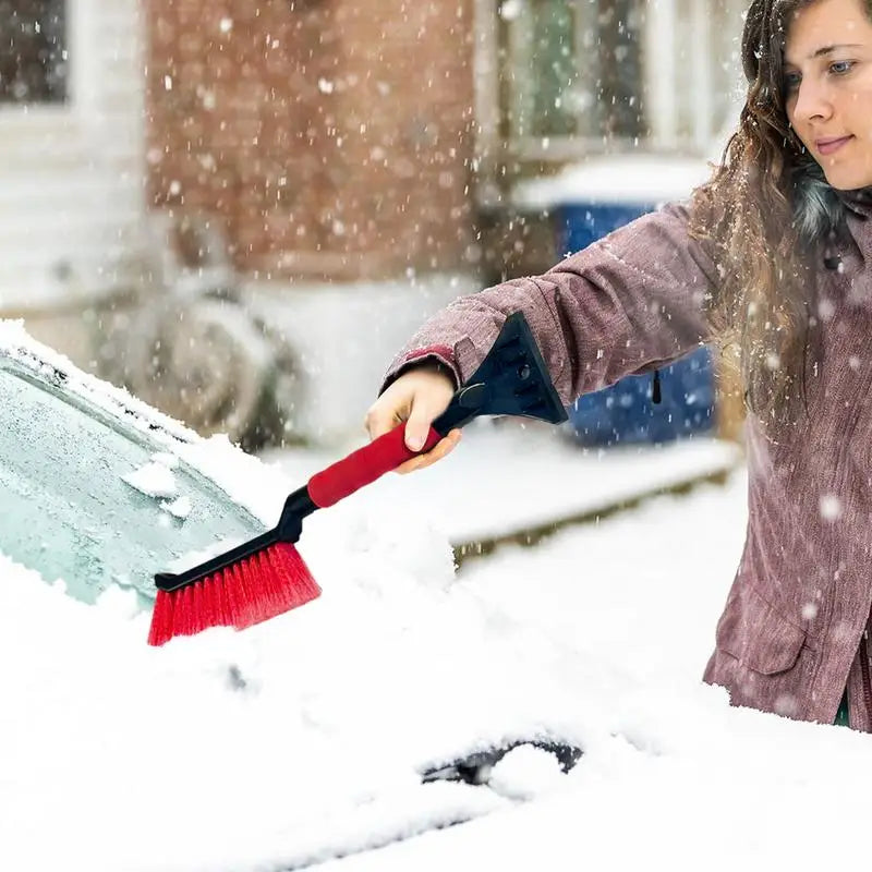 Winter Car Windshield Ice Scrapers 2 In 1 Ice Scraper And Brush Foam Grip Window Ice Scraper Snow Cleaner tool For Car SUV Sedan Oasis Select
