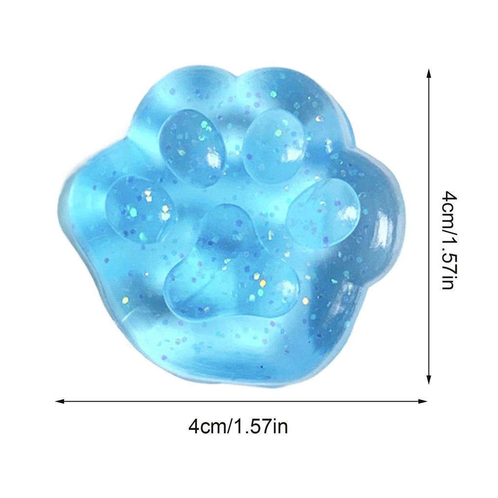 Squeeze Paw Toy 1PC Cat Paw Pinch Toy Stress Relief Soft Fidget Toy Relax Squeeze Toy Slow Rebound Stress Relief Cat Claw Toy Oasis Select Blue 1PC