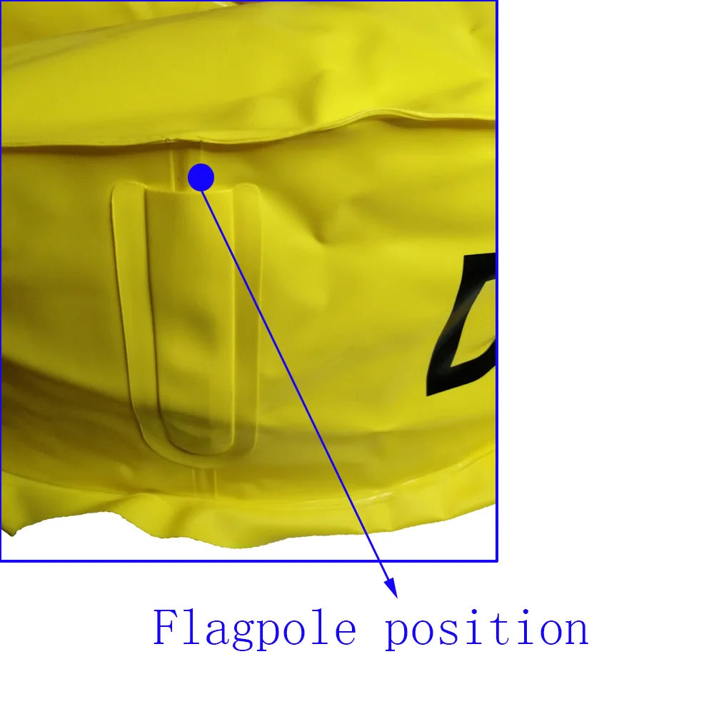 Scuba Diving Deluxe Diver Below Flag Float without flag Inflatable Diver Down Flag Bouy for Wreck Cave Diving Oasis Select