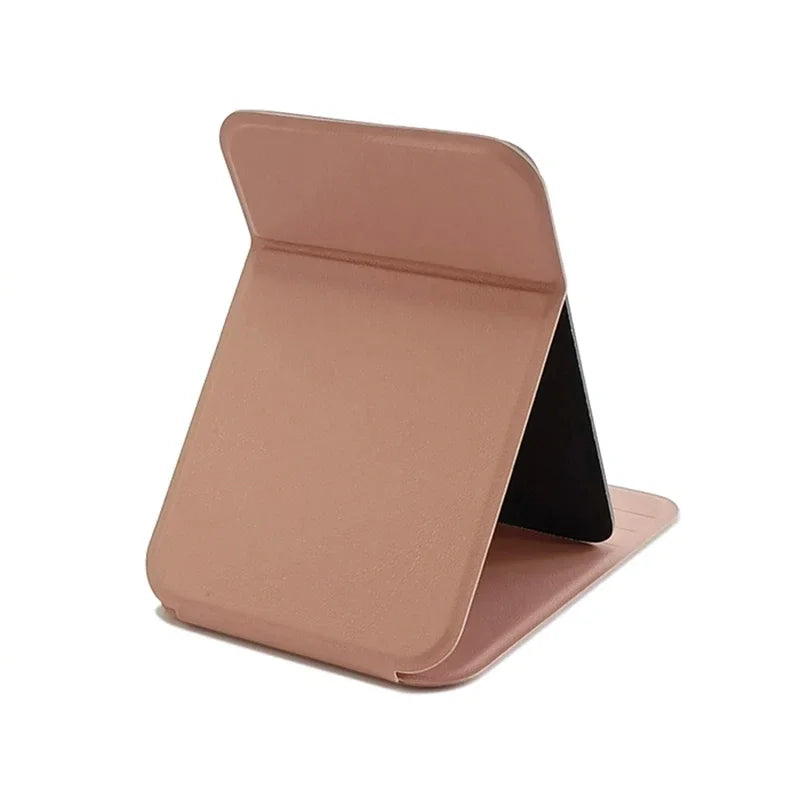 Woman MINI Folding Makeup Mirror High-quality Portable Pocket Makeup Mirror Single-side Creative Women Solid Color Handle Desk Oasis Select