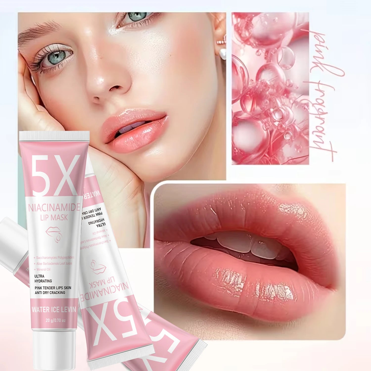 5X Niacinamide Lip Mask – Hydrating Anti-Crack with Aloe Hydrating Lip Mask Oasis Select