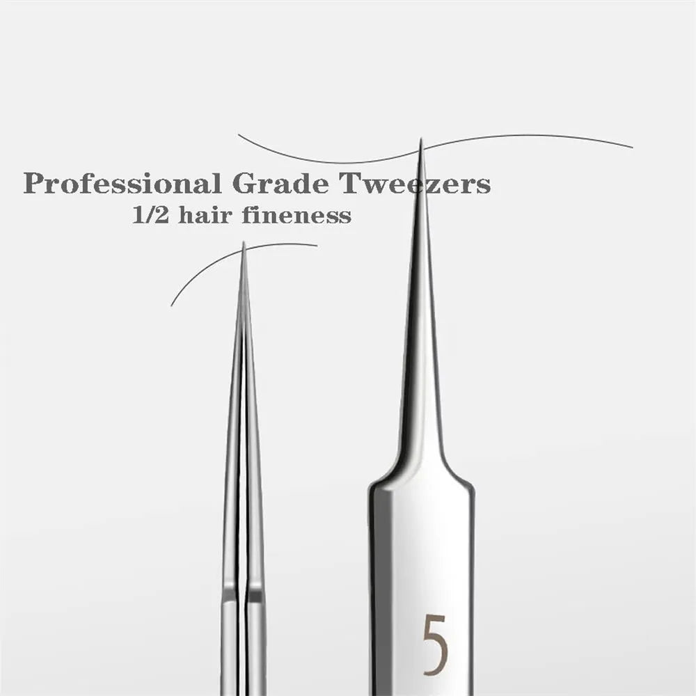 German Ultra-fine No. 5 Cell Pimples Blackhead Clip Tweezers Beauty Salon Special Scraping & Closing Artifact Acne Needle Tools Oasis Select