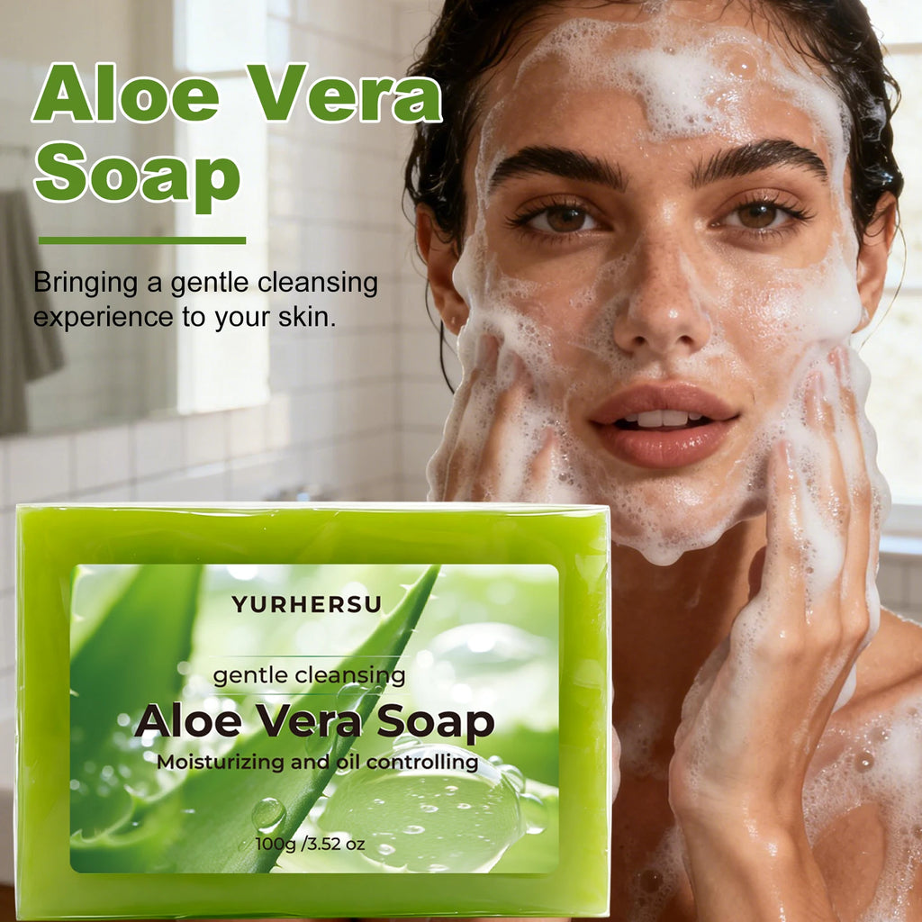 Aloe Vera Essential Oil Soap Bar – Deep Cleanse & Hydrate Handmade Soap Bar Oasis Select