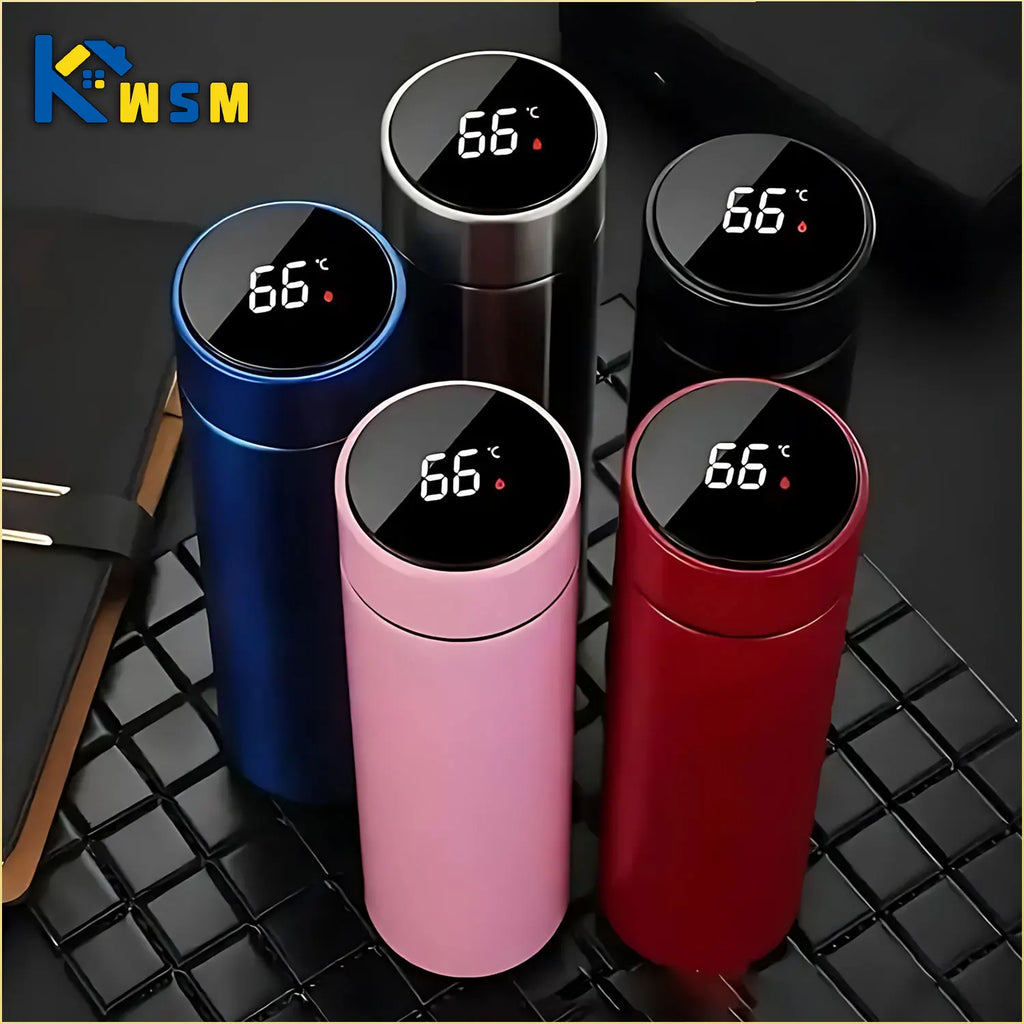 500ML Temperature Display Thermos Cup Stainless Steel Divided Thermos Bottle Outdoor Vacuum Insulated Cup Father's Day Gift Oasis Select