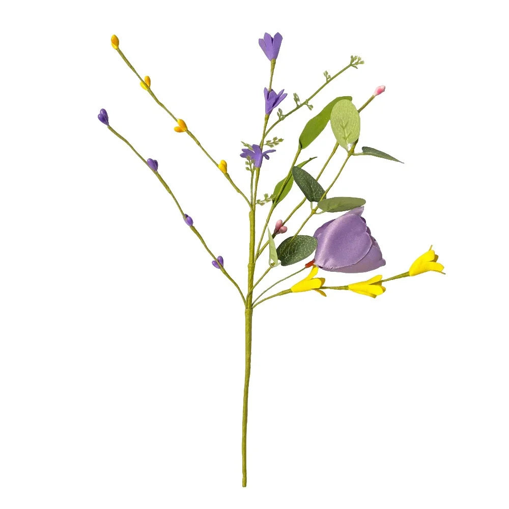 2025 Easter Egg Flower Bouquet, Artificial Flowers Berry Cuttings Spring Flower, Home Decoration, Simple Flower Ornaments Oasis Select Style 4