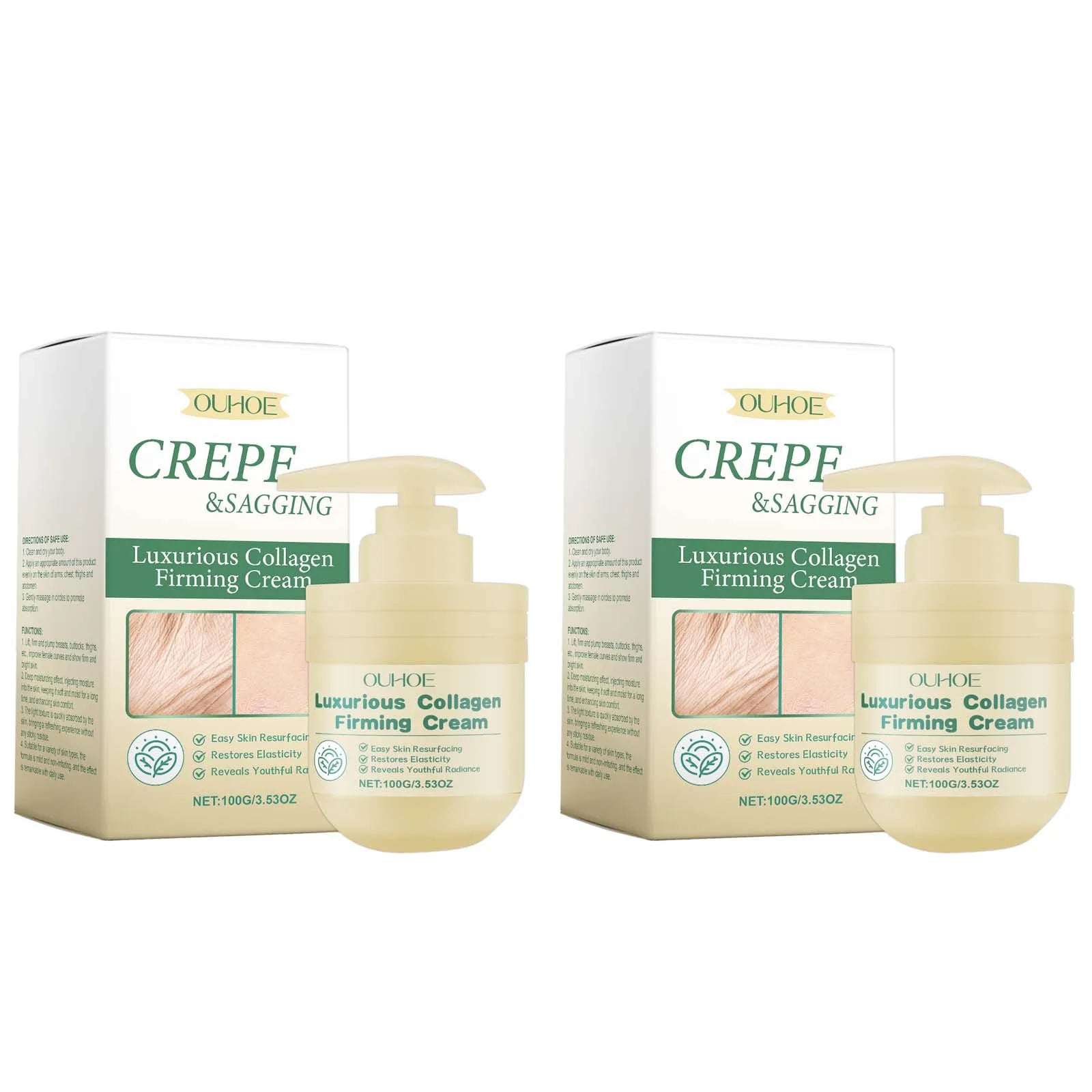 Collagen Firming Body Cream – Tighten, Lift & Brighten Skin Firming Body Cream Oasis Select 2 x 100g Boxed