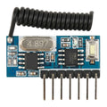 433 Mhz RF Remote Control Receiver and 433mhz RF Relay Receiver Switch Module DC3.3V-5V Jog Self-locking Interlock Controller Oasis Select 315MHZ
