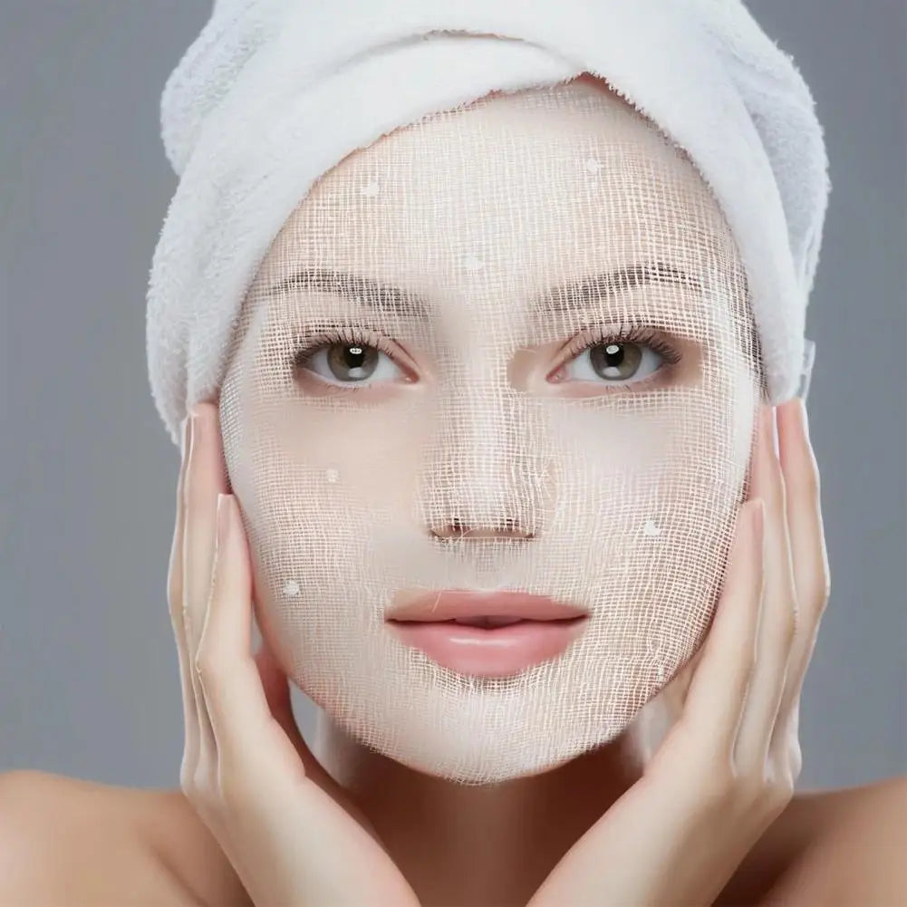 50-Pack Precut Gauze Facial Mask Sheets – DIY Spa Skincare Facial Mask Sheets Oasis Select