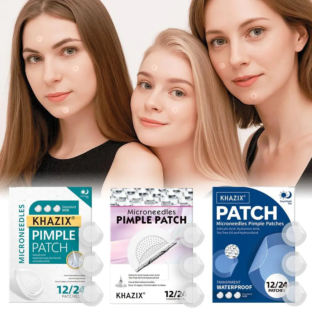 Micro Needle Hydrocolloid Acne Patches – 12/24 Pack Acne Pimple Patches Oasis Select