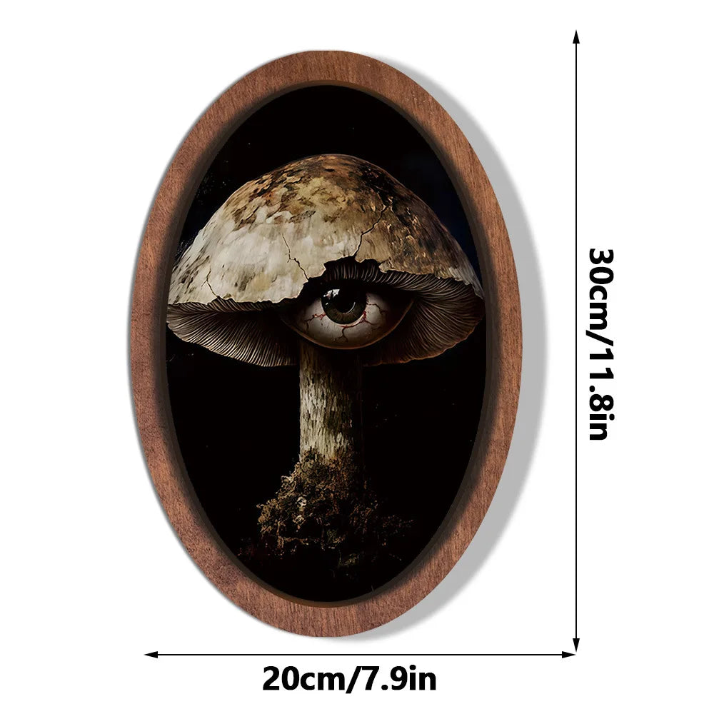 Halloween Ghost Wooden Photo Frame Painting Retro 3D Hanging Plaque