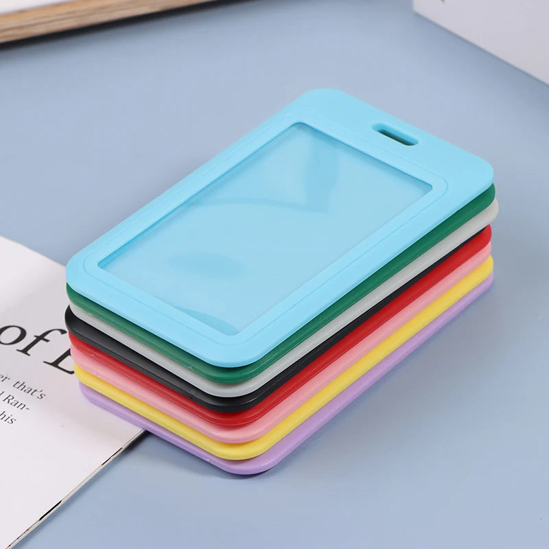 New Sale 1Pc Two-Sided Credit Card Cover Hard Plastic Badge Holders With Slot For Event Staff Tag ID Card Holder Pass Strap Oasis Select