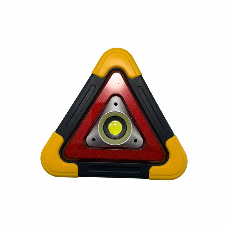 Solar LED Emergency Triangle Warning Light | 5 Modes + Power Bank