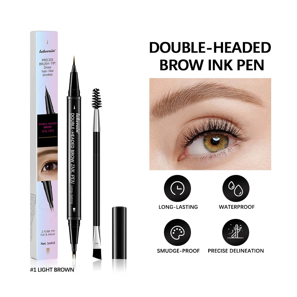 2-in-1 Eyebrow Pencil & Eyeliner – Waterproof, Long-Lasting Eyebrow & Eyeliner Pen Oasis Select