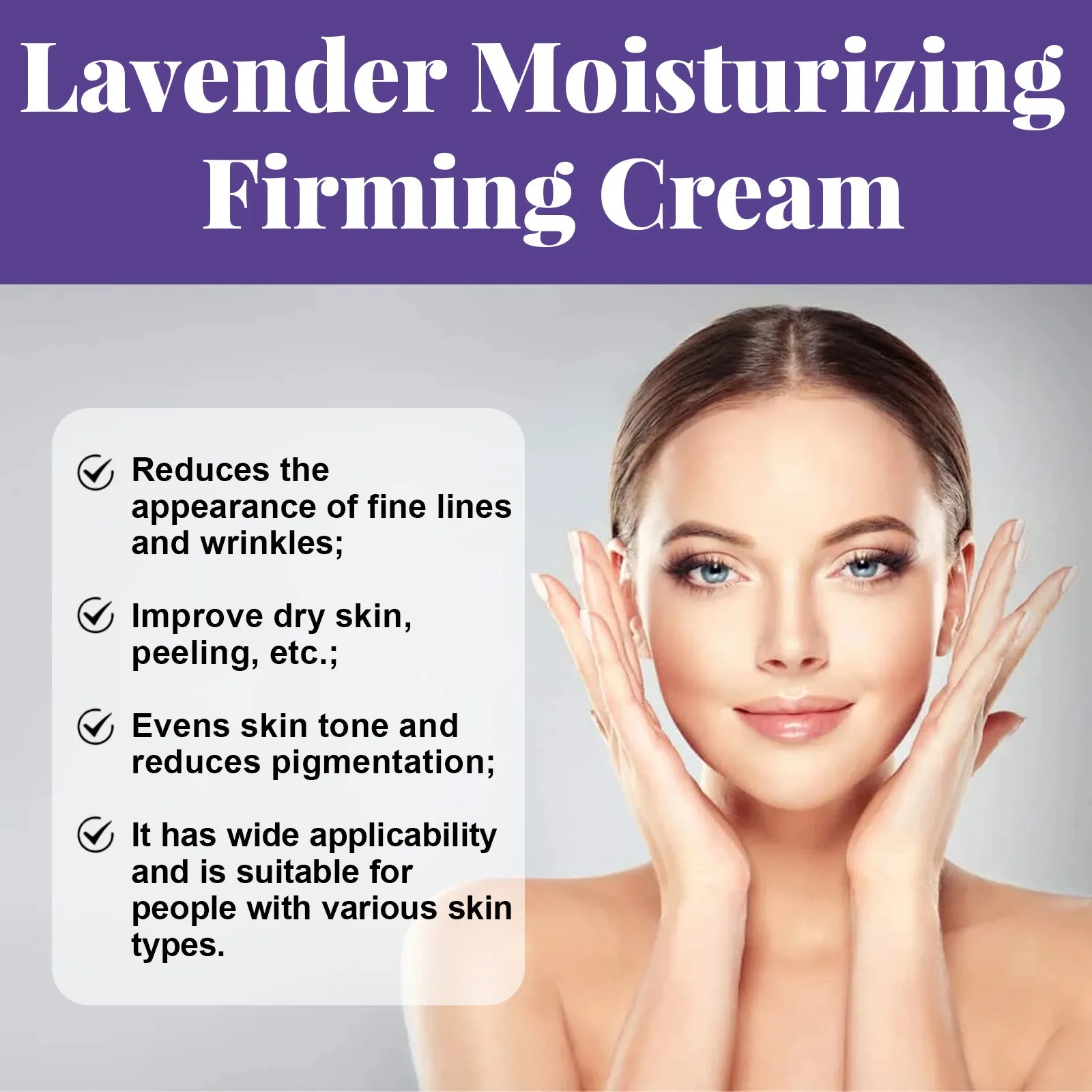 Pearl Face Cream Moisturize Brighten Reduce Fine Lines Increase Skin Elasticity Relieve Dullness Lavender Hyaluronic Acid Cream Oasis Select