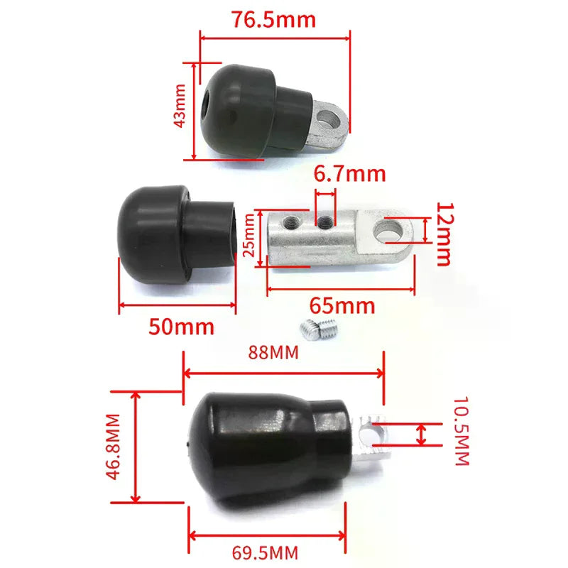 1Set Gym Pulley Machine Cable Connector Gym Cable Terminal Wire Rope Connector Fits Fitness Equipment Cables Ball Stopper Oasis Select
