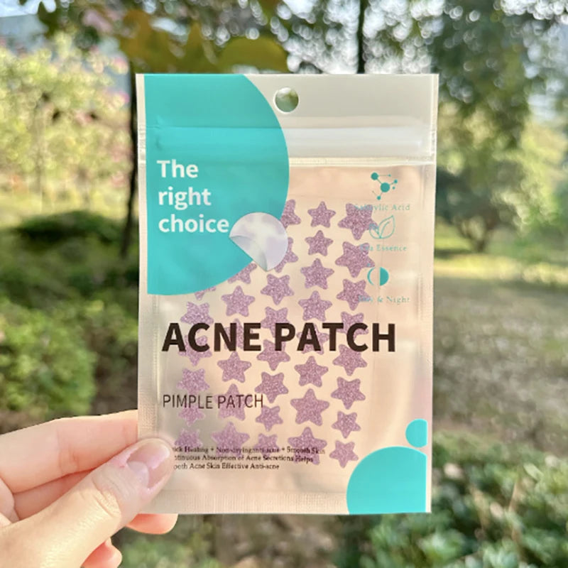 40/51pcs Star Colorful Invisible Pimple Patch Acne Removal Skin Care Stickers Concealer Face Spot Beauty Christmas Halloween Oasis Select MR-04-40pcs